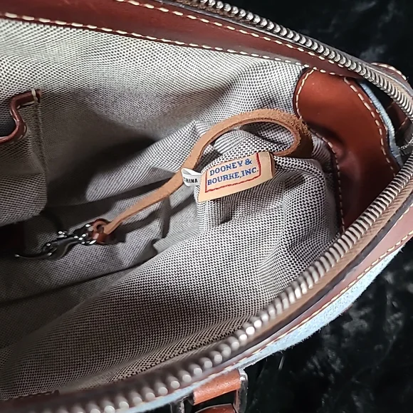 FINAL DISCOUNT Denim and Leather Handbag - Picture 9 of 11